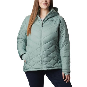 Columbia Ženske Jakne - Heavenly Hooded Plus Size Svijetlo Zelene | IZXO-20985